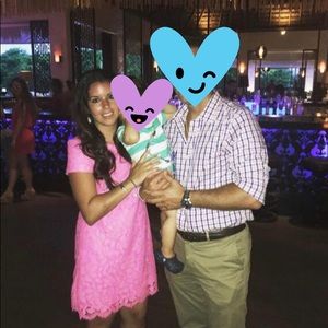 CeCe pink lace dress only worn once ! Size 4